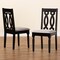 Baxton Studio Cherese Contemporary Grey Fabric Upholstered and Dark Brown Finished Wood Dining Chair 2-Pc Set Set of 2 189-10540-ZORO - alternate 3